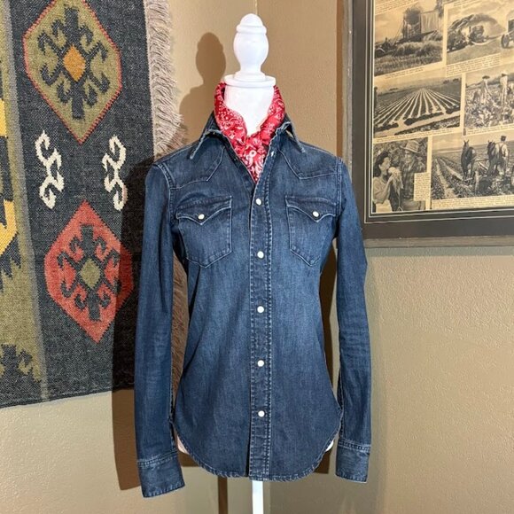 Ralph Lauren Western Denim Top - Picture 1 of 5